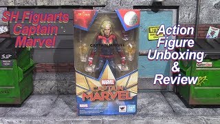 SH Figuarts CAPTAIN MARVEL Action Figure Unboxing amp Review [upl. by Ahsote]