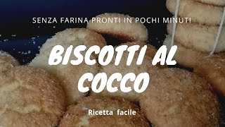 biscottialcocconatale prendi il cocco Prepara in pochissimi minuti questi biscotti senza farina [upl. by Zoie]