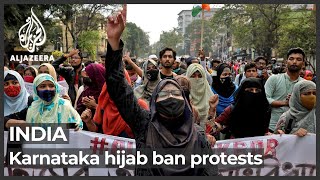 ‘Targeted harassment’ Muslim girls in India denounce hijab ban [upl. by Fraze]