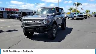 2022 Ford Bronco TEMECULA BEAUMONT MENIFEE PERRIS LAKE ELSINORE MURRIETA 823369C [upl. by Aidnis206]