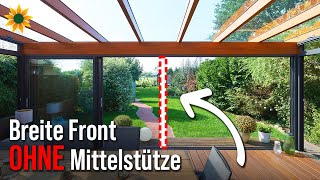 Sommergarten mit überbreite ohne Mittelstütze gebaut [upl. by Bard]