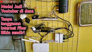 CARA MEMBUAT WIFI SENDIRI DI RUMAH 2024  TANPA KABEL FIBER OPTIK  BISA UNTUK JUAL VOCERAN MIKROTIK [upl. by Tuinenga67]