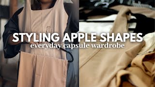 PLUS SIZE CAPSULE WARDROBE FOR A BIG BELLY  HOW TO STYLE APPLE SHAPED BODY  UNAPOLOGETICALLY APPLE [upl. by Wendall]