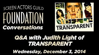 Conversations with Judith Light of TRANSPARENT [upl. by Aicinad]