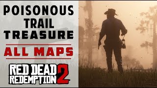 Location of All The Poisonous Trail Maps amp Treasure  Red Dead Redemption 2 [upl. by Roshelle]