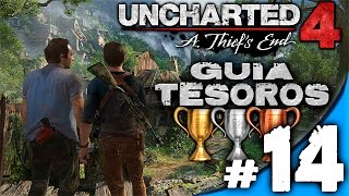 GUIA UNCHARTED 4 CAPITULO 14  CONMIGO EN EL PARAISO TODOS LOS COLECCIONABLES  TROFEOS ESPAÑOL [upl. by Mikes]