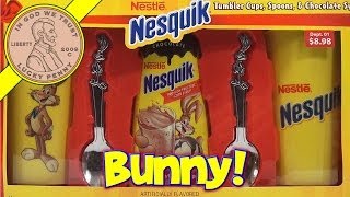 Nesquik Nestle Gift Set Tumbler Cups Spoons amp Chocolate Syrup  Bonus Spring Oreo Cookies [upl. by Ehrlich]