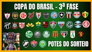 COPA DO BRASIL  POTES DO SORTEIO DA 3ª FASE [upl. by Ailisab]