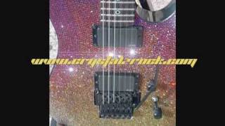 Crystalz Rock Volcano Custom  BC Rich Gunslinger Swarovski Crystal Guitar [upl. by Trixi]