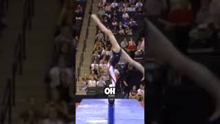 This is a perfect beam save shorts gymnast sports athlete olympics [upl. by Maximilianus]