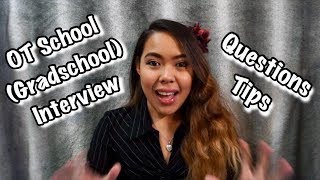 How To Prepare For Gradschool Interview OT School Vlog 11 [upl. by Retrac493]