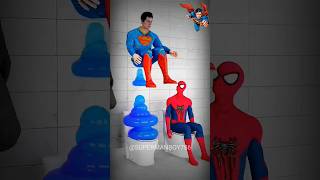 Batman vs Superman vs Spiderman  Toilet Challenge 1  Marvel Animation gta [upl. by Aninep690]