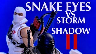 Snake Eyes vs Storm Shadow 2 A GI Joe Stop Motion [upl. by Spracklen]