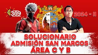 SOLUCIONARIO SAN MARCOS 2024  II AREA BC [upl. by Netsirhc]