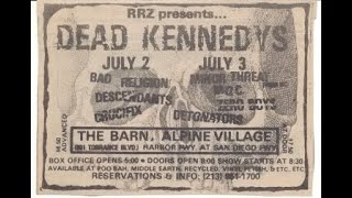 Dead Kennedys  Live  The Barn at Alpine Village Torrance CA 7382 [upl. by Anelahs152]