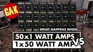 1x50W Marshall VS 50x1W Marshall Mini Amps [upl. by Arbmahs]