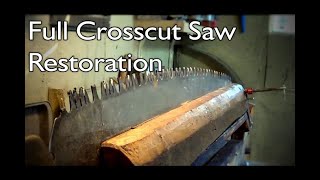 Full Crosscut Saw Restoration [upl. by Gui]