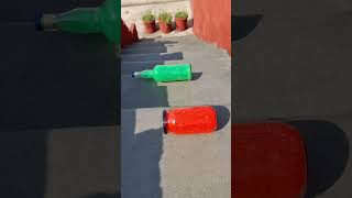 Red Vs Green Breaking glass bottles Crushing Crunchy amp Soft things shorts asmrsounds satisfying [upl. by Amle]