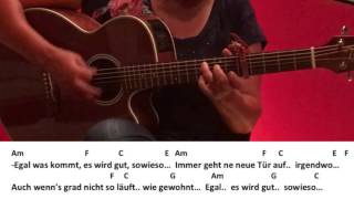 Sowieso  Mark Forster  GuitarGitarreTutorialCoverChordsLyricseasy [upl. by Alleen]