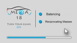 Meca18 Online Academy  Theory of Machines 2 Balancing 2 Reciprocating Masses [upl. by Luby265]