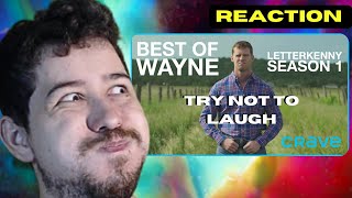 Try Not To Laught Challenge Letterkenny  Best of Wayne Season One REACTION [upl. by Enicnarf919]