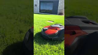 Husqvarna EPOS Professional Automower first autonomous mowing [upl. by Dlawso38]