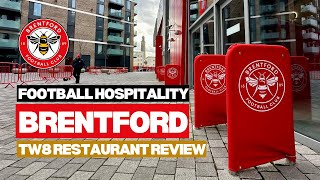 Brentford FC hospitality review  TW8 Restaurant  The Padded Seat [upl. by Kavita]