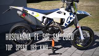 Husqvarna FE 501 Supermoto top speed [upl. by Creath]