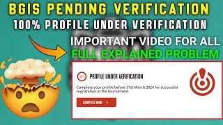 BGIS 100 PENDING VERIFICATION PROBLEM TODAY  BGIS PENDING VERIFICATION PROBLEM [upl. by Amble]