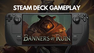 Banners of Ruin  Steam Deck Gameplay [upl. by Le]