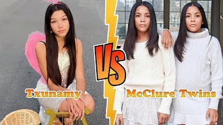 Txunamy VS McClure Twins Transformation 👑 New Stars From Baby To 2024 [upl. by Adneram]