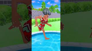 Swimming 🏊 🥲2 Prank Scary TeacherShorts [upl. by Yellac419]