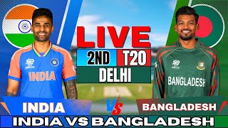 🔴 Live India vs Bangladesh 2nd T20 Live Match Score amp Commentary  IND vs BAN Live match Today [upl. by Ahael228]