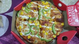 Ovenstory classic veg corn and capsicum pizza [upl. by Nnylyoj]