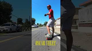 Oscar Vélez BREAKS THE LIMITS 🚀🔥 Pirate Downhill Speed Run adrenalinerush skateboarding [upl. by Zetrauq]