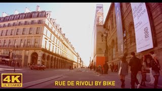 Rue de Rivoli  1st and 4th arrondissement of Paris 4K [upl. by Betty832]