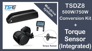 TSDZ8 500W750W Conversion Kit with Torque sensor integrated [upl. by Chantal]