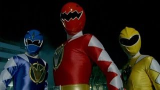 First Morph and Fight  E2 Day of the Dino  Dino Thunder  Power Rangers Official [upl. by Nauhs]