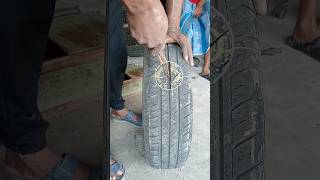 tubeless tyre repaircar tyre shortstubeless [upl. by Iggem]