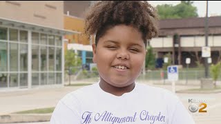 8YearOld Boy Spreading Positivity Makes Stop In Pittsburgh [upl. by Maurer795]