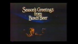 Busch Beer  Seasons Greetings 1983 TV Commercial [upl. by Garneau]