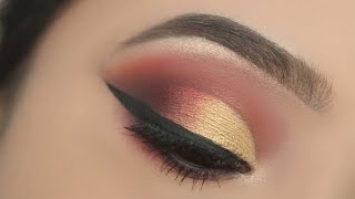 Red smoky eye makeup tutorialeasy and unique makeuptrending video [upl. by Bonny]