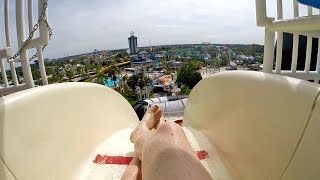 Wet n Wild Orlando  Der Stuka  Extreme Free Fall Water Slide Onride POV [upl. by Nesilla]