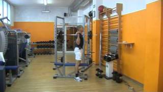 Come si esegue lesercizio Squat box GambeGlutei DVD [upl. by Annahvas742]