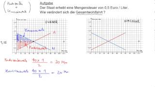 Staatseingriff in Preisbildung 1 Mengensteuer [upl. by Lasala]