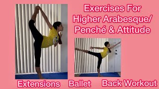 Exercises For Higher Arabesque Attitude amp Penché [upl. by Eltrym]