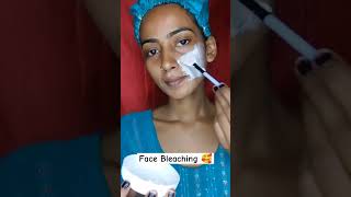 Face Bleaching by Oxy Bleach bleaching facebleach facebleachathome [upl. by Airdnat]