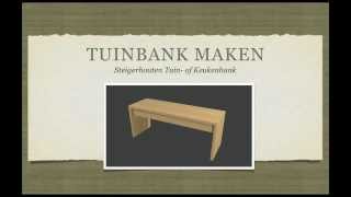 Steigerhouten Tuinbank Maken [upl. by Nodnar]