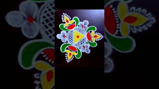 Traditional vilakku kolam design 🌺 Karthika masam muggulu 🌺 daily rangoli thiruaarooranRangoli [upl. by Taryn]