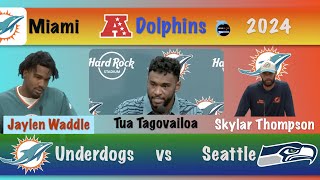 Players On Tua Tagovailoa As They Fly To Seattle The Miami Dolphins Are The Underdogs [upl. by Nimzaj]